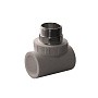 Тройник комбинированный ПП 25-1/2'' PN 25 с наружной резьбой серый
