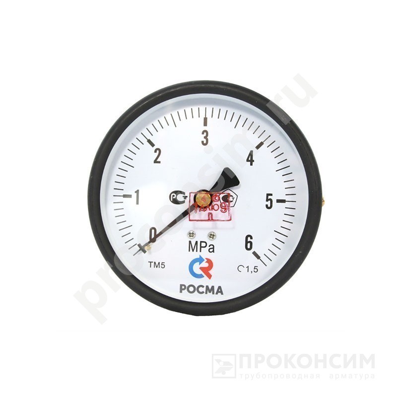 Цена по запросу.  Ожидается пополнение. МАНОМЕТР общетехнический 100мм, Тип - ТМ-510Т, осевое присоединение. 0-16МПа. Резьба M20x1,5. Класс точности 1.5. (930091013) со склада Проконсим в Москве
