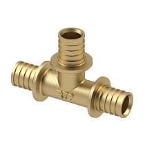 Тройники латунные для PEX-PEX труб DN 16-40 PN 16 под надвижную гильзу РосТурПласт купить в Москве | "Проконсим"