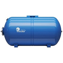 Гидроаккумуляторы для водоснабжения DN 25 PN 10 горизонтальные голубые WESTER купить в Москве | "Проконсим"