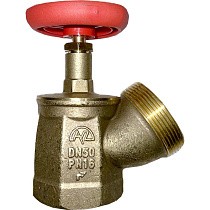 Клапан латунный пожарный КПЛУ DN 50 PN 16 угловой 125гр. м-шт Пензапромарматура купить в Москве | "Проконсим"