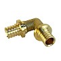 Угольник латунный для PEX труб 20-20 PN 16 S-2,8мм под надвижную гильзу Valfex VF.451.AF купить в Москве | "Проконсим"