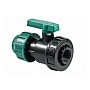Кран шаровый ПЭ компрессионный комбинированный ВР DN 25-1'' PN 10