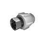 Муфта ПП 25-1/2'' с накидной гайкой белая Политэк