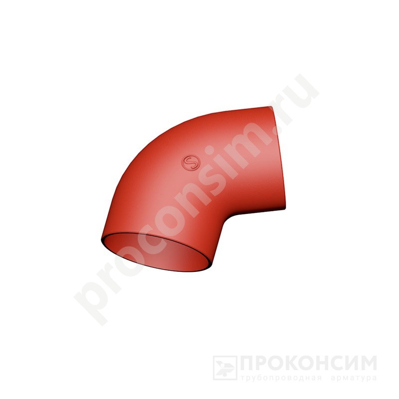Цена [%TOWN_PRICE%].  Под заказ. Отвод чугунный SML 88гр. DN 150 пологий безраструбный (261600109) со склада Проконсим в Москве