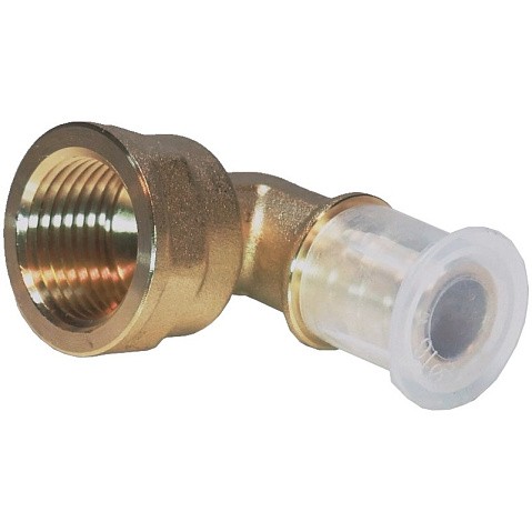 Угольник латунный для PEX труб 20-1/2'' с внутренней резьбой под надвижную гильзу Hipex типS HFWS00058 купить в Москве | "Проконсим"