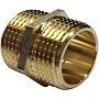 Ниппель латунный никелированный DN 50 PN 40 штуцер-штуцер 