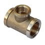 Тройник латунный DN 25-20-25 PN 40 муфта-муфта-муфта переходный