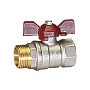 Кран латунный шаровой Temper 88.В-Н.12.Б DN 15 PN 40 бабочка муфта-штуцер купить в Москве | "Проконсим"
