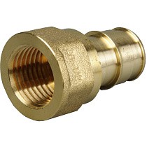 Муфты латунные для PEX труб DN 16-50 PN 10 под надвижную гильзу OP с внутренней резьбой ONE PLUS купить в Москве | "Проконсим"