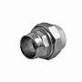 Муфтаразъемная ПП 25-1/2''  с наружной резьбой белая Политэк