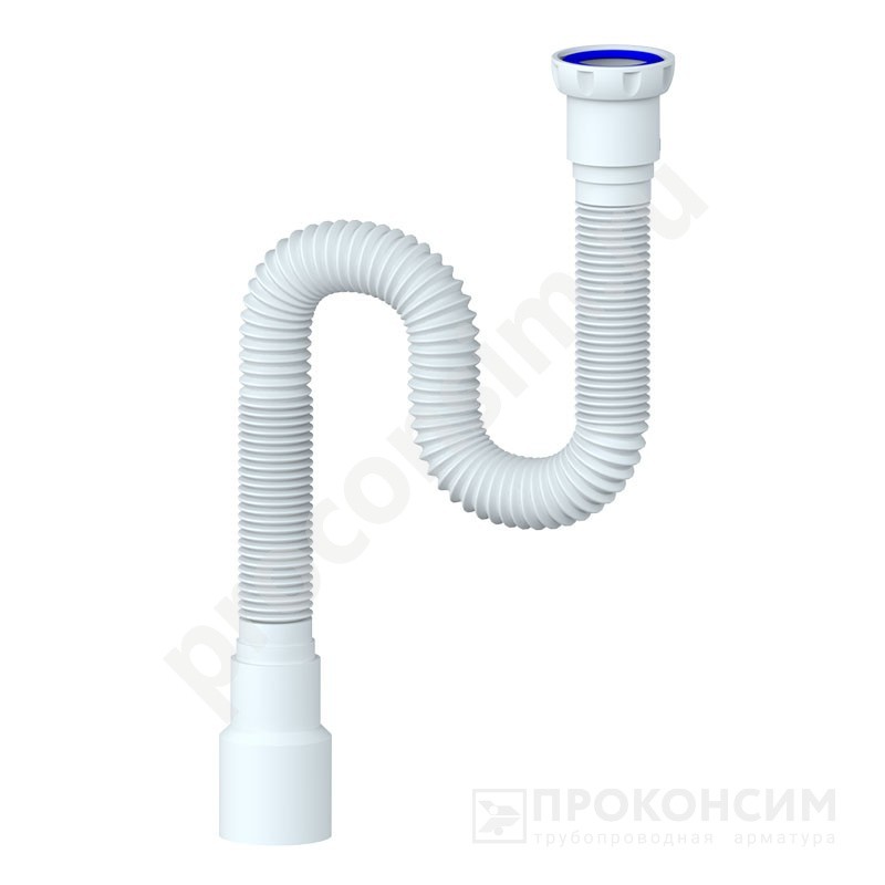 Цена 153,60 рублей с НДС.  Ожидается пополнение. Труба гофрированная Unicorn D125, 40х50 гибкий отвод, 1 1/2'' х40 с уплотнительным кольцом, 1200мм (930152127) со склада Проконсим в Москве