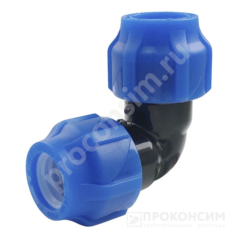 Цена 129 рублей с НДС.  Ожидается пополнение. Отвод компрессионный Valfex DN-40x40 PN-16, присоединительный  (930021133) со склада Проконсим в Москве