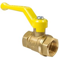 Краны латунные шаровые газовые 11Б27фтМ DN 15-50 PN 25-40 рычаг муфта-муфта Valfex.271.LR3 купить в Москве | "Проконсим"