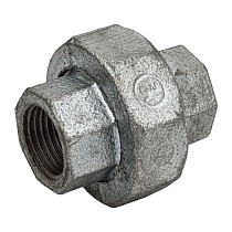 Американка чугунная DN 15-50 PN 16 оцинкованная муфта-муфта с плоской прокладкой Fittex Plus купить в Москве | "Проконсим"