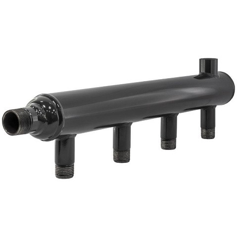 Коллектор распределительный стальной DN 50 PN 16 вход 40-15 10 выходов НР 1/2'' выход под кран Маевского, универсальный PLP купить в Москве | "Проконсим"