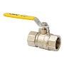 Кран латунный шаровой газовый MVI BV.811 DN 15 PN 25 никелированный полнопроходной муфта-муфта рычаг купить в Москве | "Проконсим"