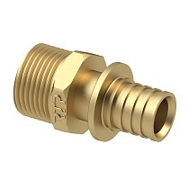 Муфты латунные для PEX труб DN 16-40 PN 16 под надвижную гильзу с наружной резьбой РосТурПласт купить в Москве | "Проконсим"