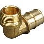 Угольник латунный для PEX труб 20-1/2'' PN 10 OP под надвижную гильзу с наружной резьбой ONE PLUS