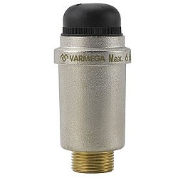  Воздухоотводчик VARMEGA VM132 DN25 PN6 вертикальный выпуск НР-1'' автоматический (930185021) на складе Проконсим в Москве