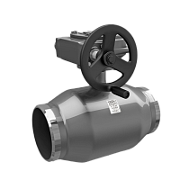Краны стальные шаровые цельносварные DN 150-400 PN 16-25 приварные с редуктором LD купить в Москве | "Проконсим"