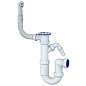 Сифон для мойки Unicorn Y441V, 1 1/2'' х40 без отвода, круглый перелив  с отводом для стиральной машины купить в Москве | "Проконсим"