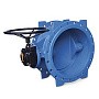 Затвор дисковый поворотный DN 900 PN 16 фланцевый с 2-эксцентриситетами с диском из чугуна уплотнение-EPDM с редуктором FAF 38000900P
