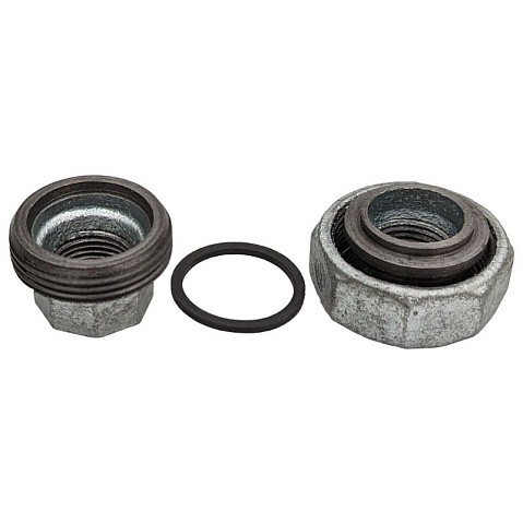 Американка чугунная DN 15-50 PN 16 оцинкованная муфта-муфта с плоской прокладкой Fittex Plus купить в Москве | "Проконсим"