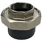 Муфта разборная НПВХ DN 50-1 1/2" PN 16 клеевая с внутренней латунной резьбой черная Aquaviva AQVBBD50F купить в Москве | "Проконсим"