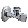 Кран латунный шаровой угловой MVI BV.464 DN 15-20 PN 10 штуцер бабочка купить в Москве | "Проконсим"