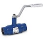 Кран стальной шаровой DN 32-25 PN40 100мм муфта-муфта с ручкой Temper купить в Москве | "Проконсим"