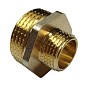 Ниппель латунный никелированный DN 32-15 PN 40 штуцер-штуцер переходный