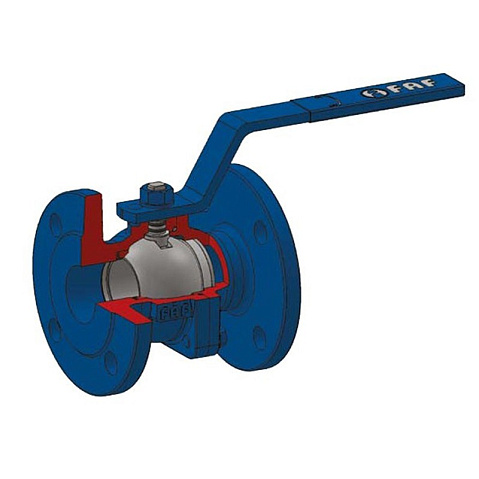 Кран шаровой DN 32 PN 16 чугунный 130мм уплотнение PTFE фланцевый FAF 1100032  купить в Москве | "Проконсим"