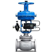Клапаны стальные запорно-регулирующие DN 15-80 PN 4 с пневмоприводом МА-С-350-25-3-У1 без ручного дублера КПСР купить в Москве | "Проконсим"