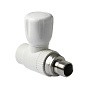Кран шаровой для радиатора ПП 25-3/4'' PN 25 прямой с американкой белый Pro Aqua PA41010 купить в Москве | "Проконсим"