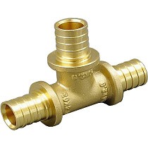 Тройники латунные для PEX-PEX труб DN 16-32 PN 10 переходные под надвижную гильзу ONE PLUS купить в Москве | "Проконсим"