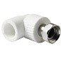 Угольник комбинированный ПП 25-3/4'' PN 25 с накидной гайкой белый Pro Aqua PA29214 купить в Москве | "Проконсим"