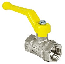 Краны латунные шаровые газовые 11Б27фт1М DN 15-50 PN 25-40 никелированные рычаг муфта-муфта Valfex.271 Standart ГОСТ Р 59553 купить в Москве | "Проконсим"