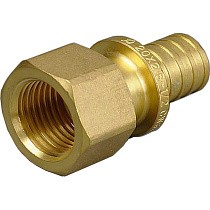 Муфты латунные для PEX труб DN 16-32 PN 10 под надвижную гильзу с внутренней резьбой ONE PLUS купить в Москве | "Проконсим"