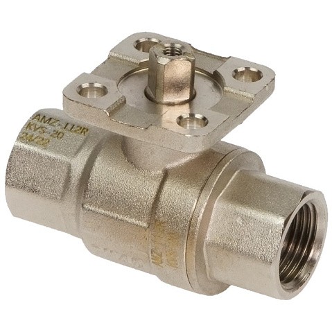 Краны латунные шаровые двухходовые DN 15-50 PN 25-40 никелированные под привод РИДАН AMZ-112R купить в Москве | "Проконсим" Краны латунные шаровые двухходовые DN 15-50 PN 25-40 никелированные под привод РИДАН AMZ-112R купить в Москве | "Проконсим"