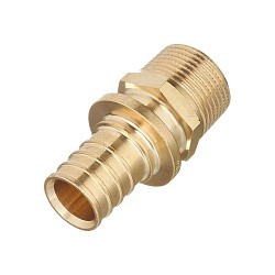  Муфта латунная под надвижную гильзу PEX-НР 25-1/2'' MVI SF.420.0604 (922102205) со склада Проконсим в Москве