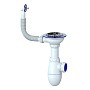 Сифон для мойки Unicorn В411, без отвода, 3 1/2'' х40 чаша из нержавеющей стали, круглый перелив купить в Москве | "Проконсим"