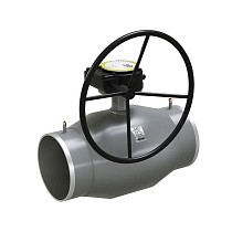 Краны стальные шаровые регулирующие DN 125-300 PN 25 цельносварные приварные с редуктором LD Energy Regula купить в Москве | "Проконсим"