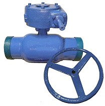 Краны стальные шаровые цельносварные КШ.Ц.П.Р DN 125 PN 25 приварные с редуктором Seagull купить в Москве | "Проконсим"