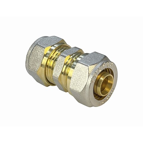 Муфты латунные для PEX труб DN 20-32 PN 10 переходные обжимные никелированные Valfex VF.303.N купить в Москве | "Проконсим" Муфты латунные для PEX труб DN 20-32 PN 10 переходные обжимные никелированные Valfex VF.303.N купить в Москве | "Проконсим"