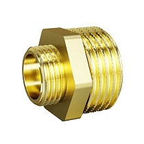 Ниппели латунные DN 15-50 PN 40 штуцер-штуцер переходный LD Pride купить в Москве | "Проконсим"