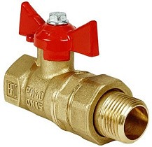 Краны латунные шаровые 11Б27фт1М DN 15-32 PN 40 бабочка-американка Valfex.230 Standart ГОСТ Р 59553 купить в Москве | "Проконсим"
