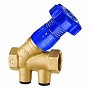 Клапан латунный MVI BL.220.07, DN 32 PN 25, балансировочный, Kvs 16,68 м3/ч, муфтовый, наклонный