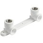 Угольник установочный двойной ПП 25-1/2'' PN 25 с внутренней резьбой белый VALFEX  купить в Москве | "Проконсим"