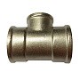 Тройник латунный никелированный DN 20-15-20 PN 40 муфта-муфта-муфта переходный купить в Москве | «Проконсим»